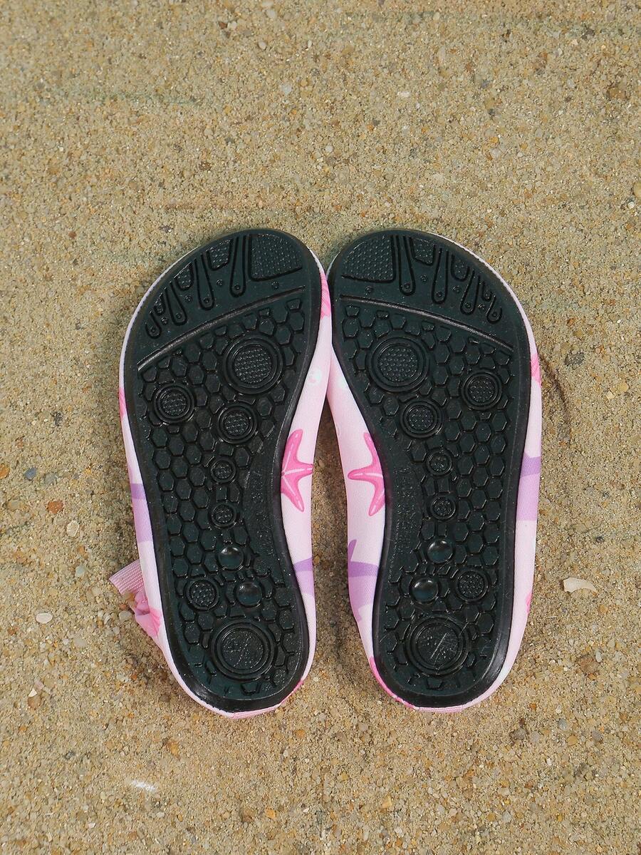 Multicolor kids slip-on water shoes with breathable Lycra upper and non-slip TPR outsole for boys and girls.
