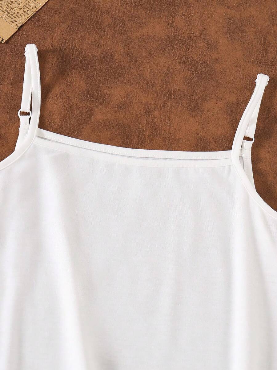 Apricot 2-piece outfit for tween girls featuring a short sleeveless camisole dress and a hollow-out hooded cover up top with short batwing sleeves.