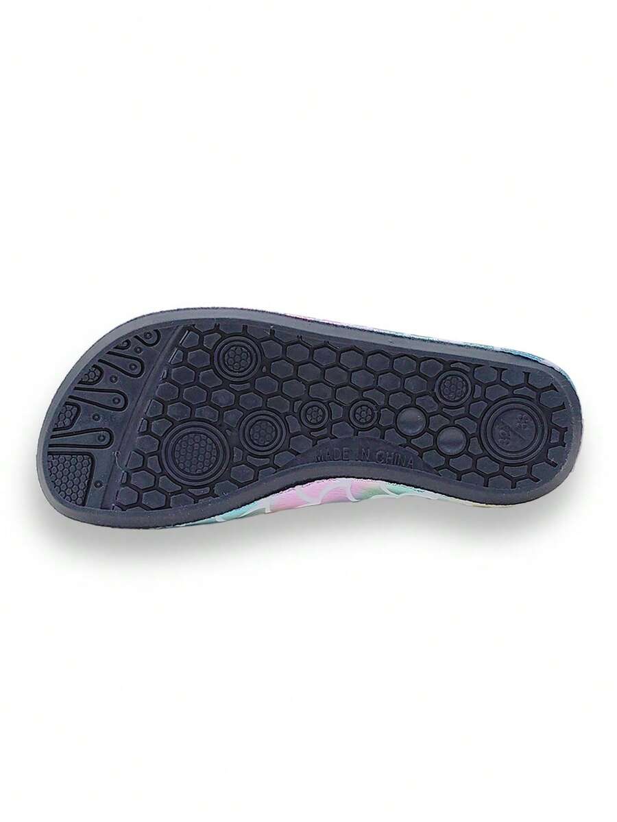 Girls' orange breathable water shoes featuring front zipper closure and durable TPR outsole.