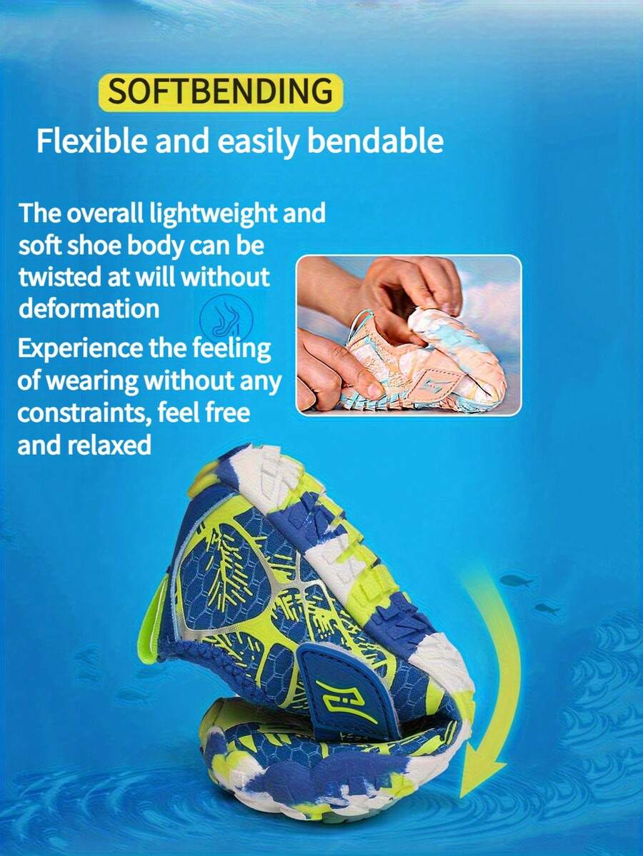 Black quick-dry kids water shoes featuring hook and loop closure and non-slip rubber outsole for boys and girls
