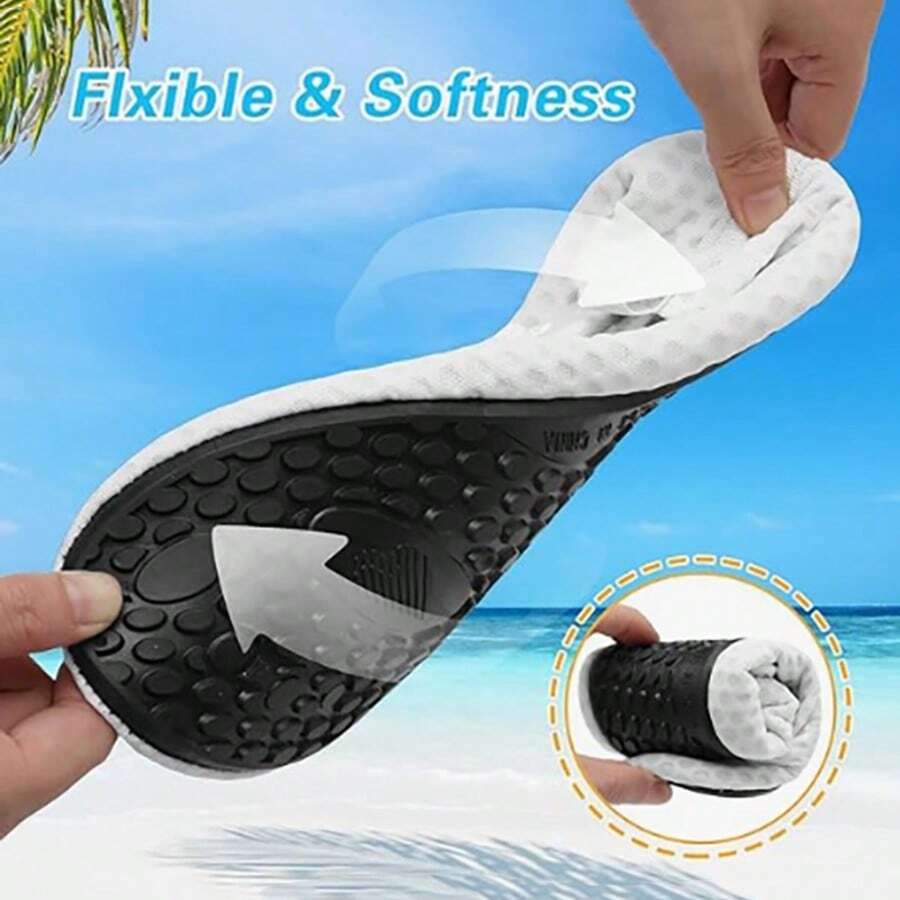 Black slip-on kids water shoes with a graphic pattern fabric upper and wear-resistant rubber outsole for boys and girls.