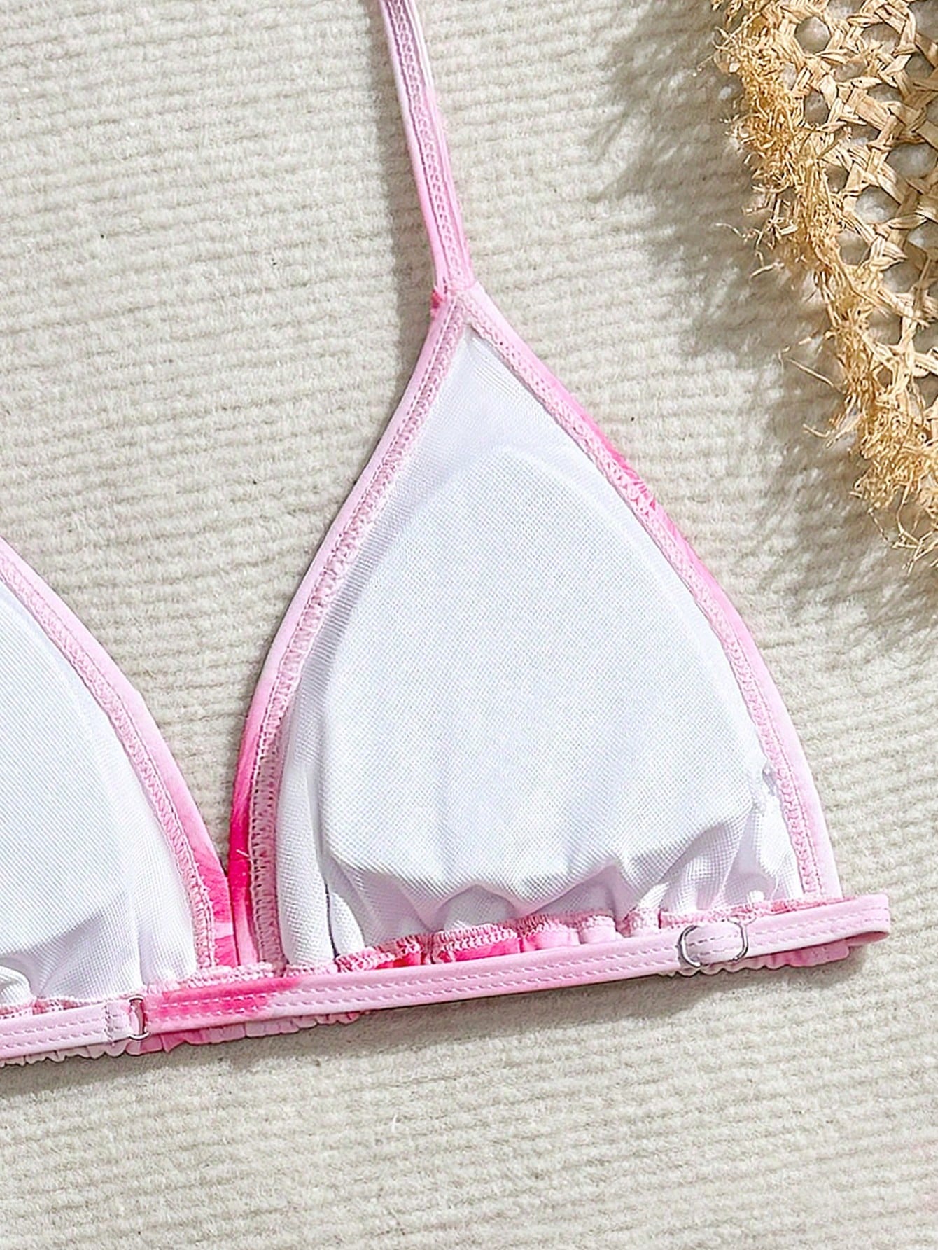 Tween Girls 3-Piece Bikini Set,Brown Polko Dot,Cute,Summer,Beach,Vacation,Holiday,Pink Striped Halter Top,Adjustable Back,Skirt Bottoms,Bathing Suits