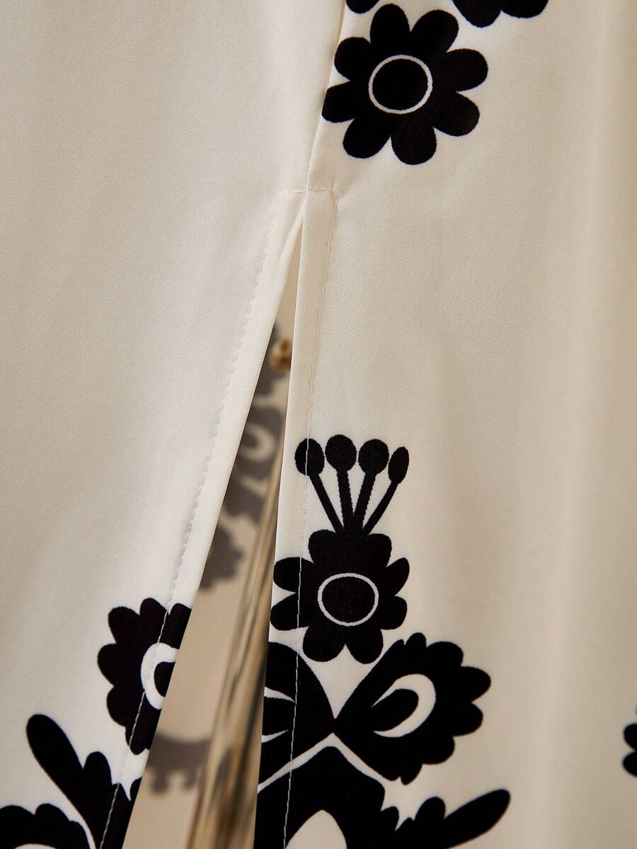 Tween girls floral halter dress with backless sleeveless design, belted high waist, shirred details, appliques, and flared A-line midi silhouette for summer vacation or graduation outfit.