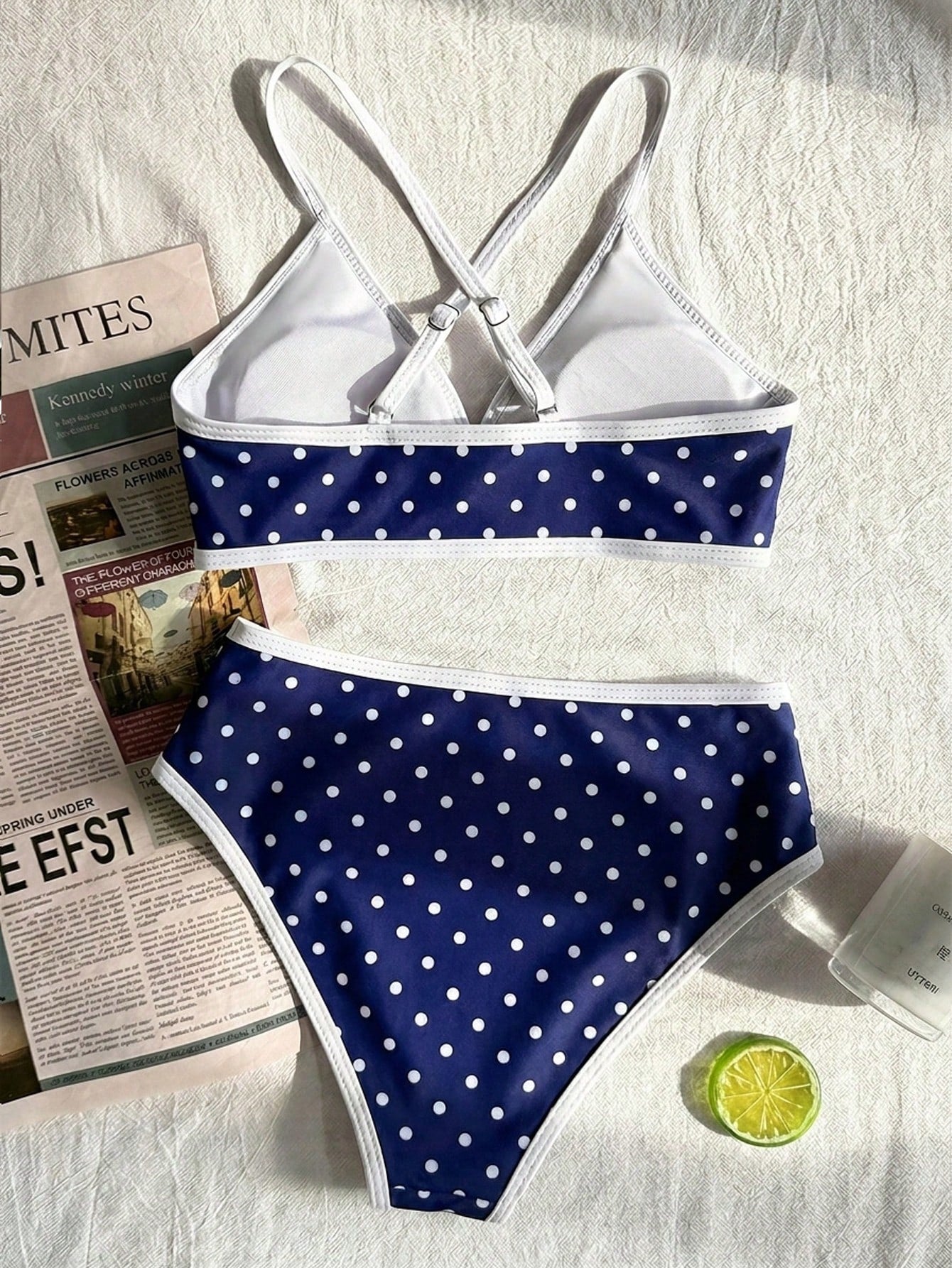 Tween girls green colorblock two-piece bikini set with spaghetti straps, sleeveless wireless top, and lined mid-waist bottoms for beach vacation wear
