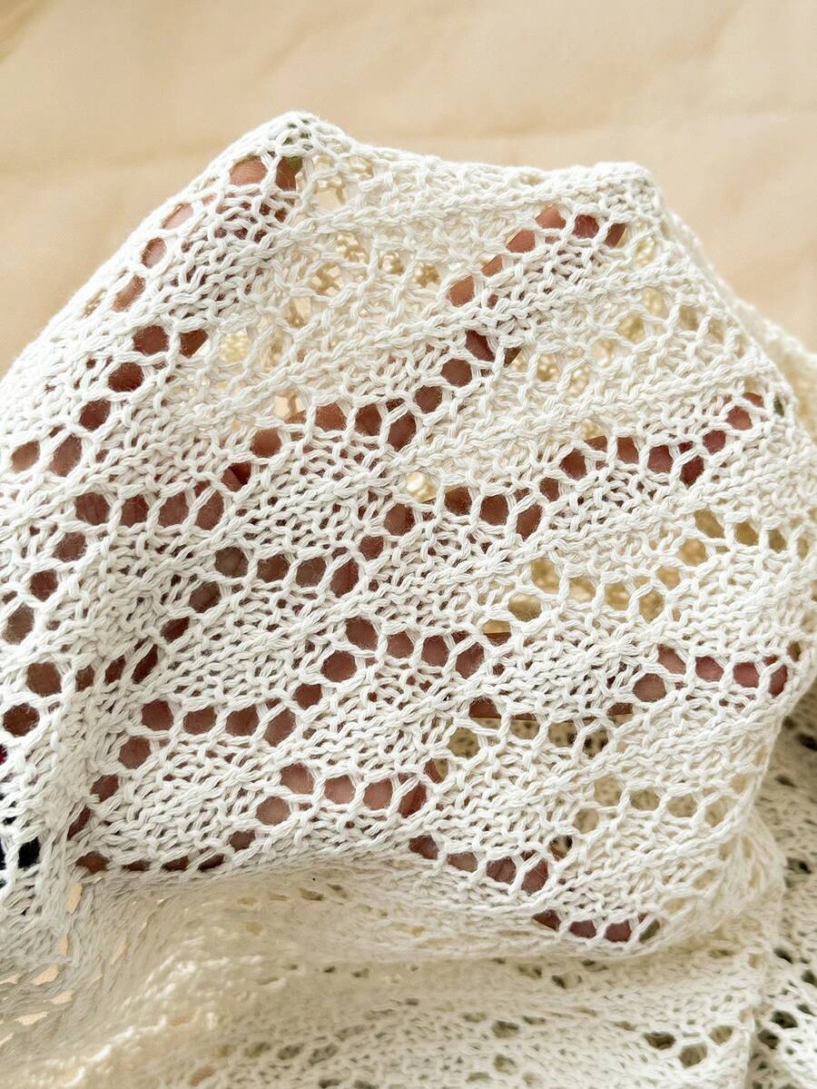 Tween girls semi-sheer long sleeve beach cover up dress with boat neckline and plain design for vacation swimwear layering.