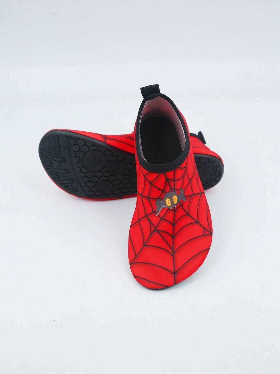 Pink kids quick-dry slip-on water shoes with breathable upper and non-slip TPR outsole.