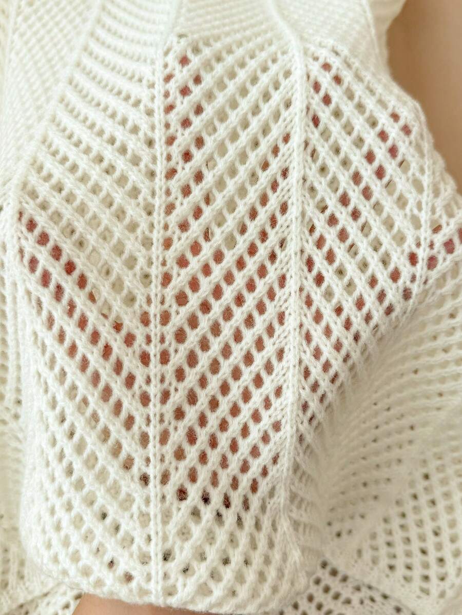 Girls' Summer Crochet Mesh Cami Dress Cover-Up, White Casual Beach Vacation Tween Girl