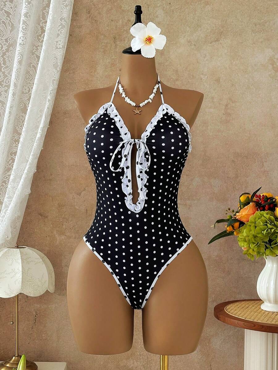 Multicolor floral print women's bikini swimsuit set featuring spaghetti straps, wireless lined bra with removable padding, backless lace-up design, and high cut bottom.