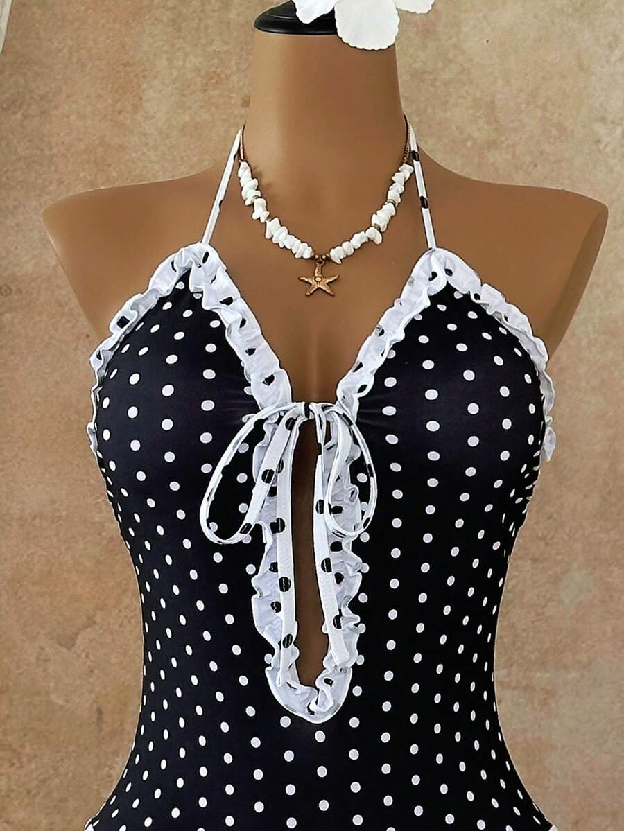 Multicolor floral print women's bikini swimsuit set featuring spaghetti straps, wireless lined bra with removable padding, backless lace-up design, and high cut bottom.