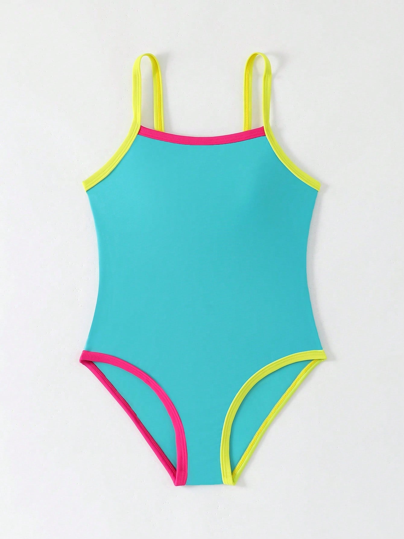 Tween Girls One-Piece Swimsuit With Adjustable Cross Straps, Suitable For Swimming, Summer Vacation, Beach And Seaside