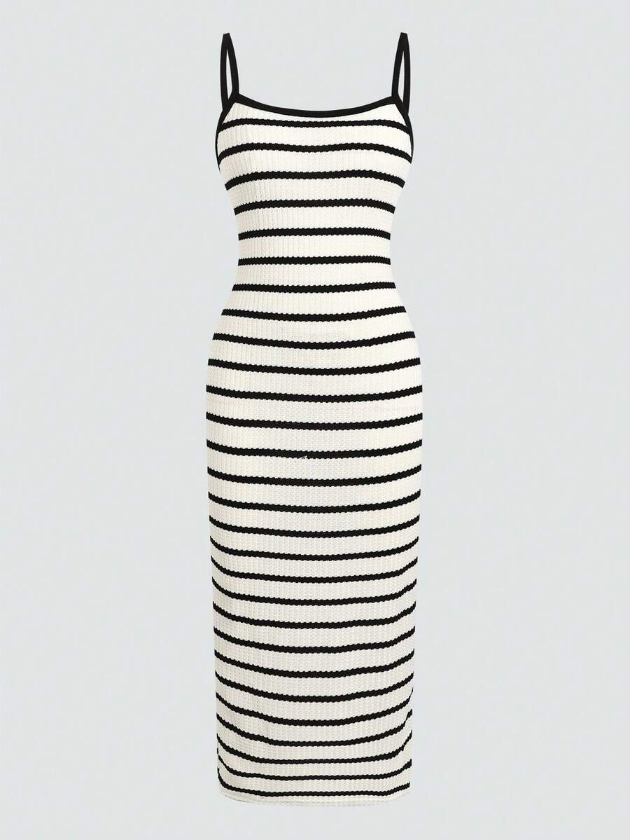 White sleeveless halter maxi dress for tween girls with slim fit, plain textured fabric, natural waist, pencil hem, and side split for summer daily wear and vacation outfits.
