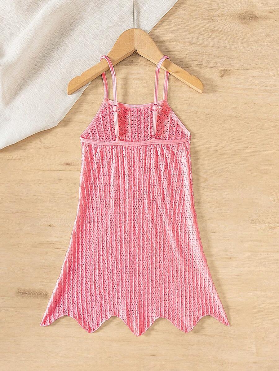 Tween girls' halter sleeveless cover-up dress in semi-sheer fabric for summer beach and pool wear by Elladie Kids.