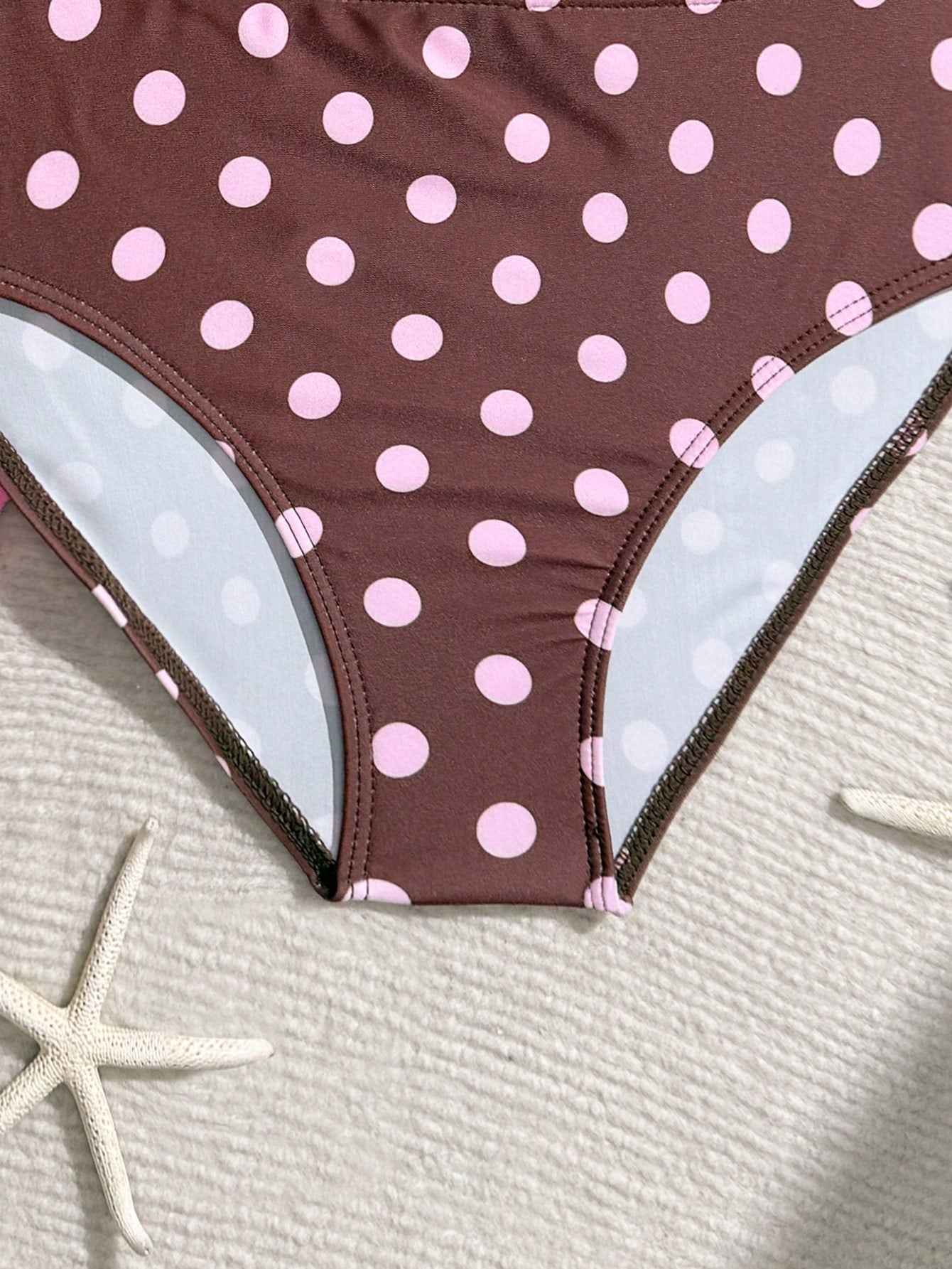 Tween Girls 3-Piece Bikini Set,Brown Polko Dot,Cute,Summer,Beach,Vacation,Holiday,Pink Striped Halter Top,Adjustable Back,Skirt Bottoms,Bathing Suits