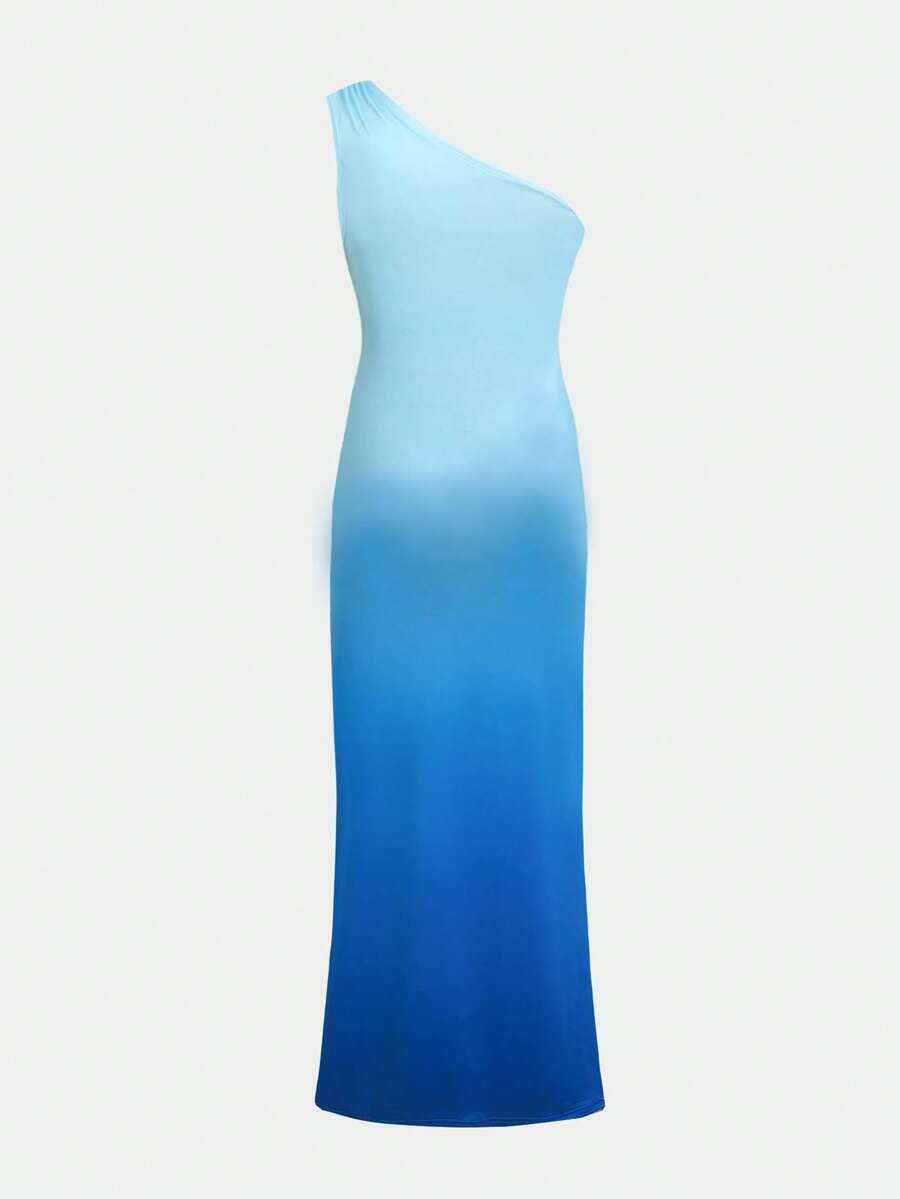 Tween girls long floral print cami dress with spaghetti straps, slim fit, slit hem, and multicolor vacation beach style.