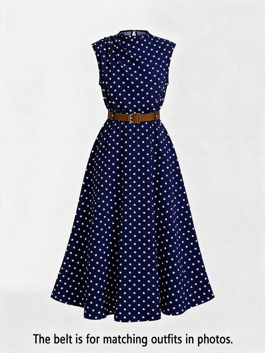 Tween girl wearing an apricot plant print long dress featuring a stand collar, short sleeves, high waist, flared hem, and back zipper closure.