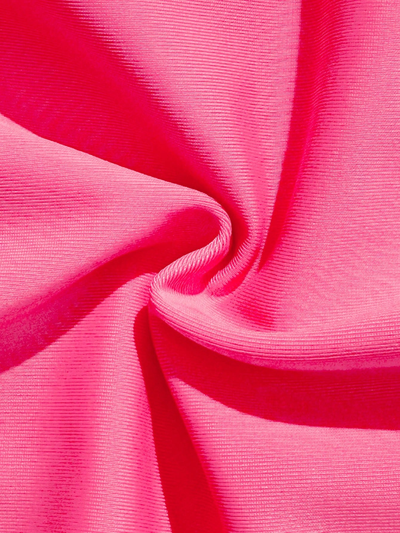Tween Girls Bikini Sets,Cute Fuchsia Pink 2 Pieces Knit Swimsuit With Neon Shell Trim,High-Waist Bottoms For Summer Beach Vacation Holiday Swimming