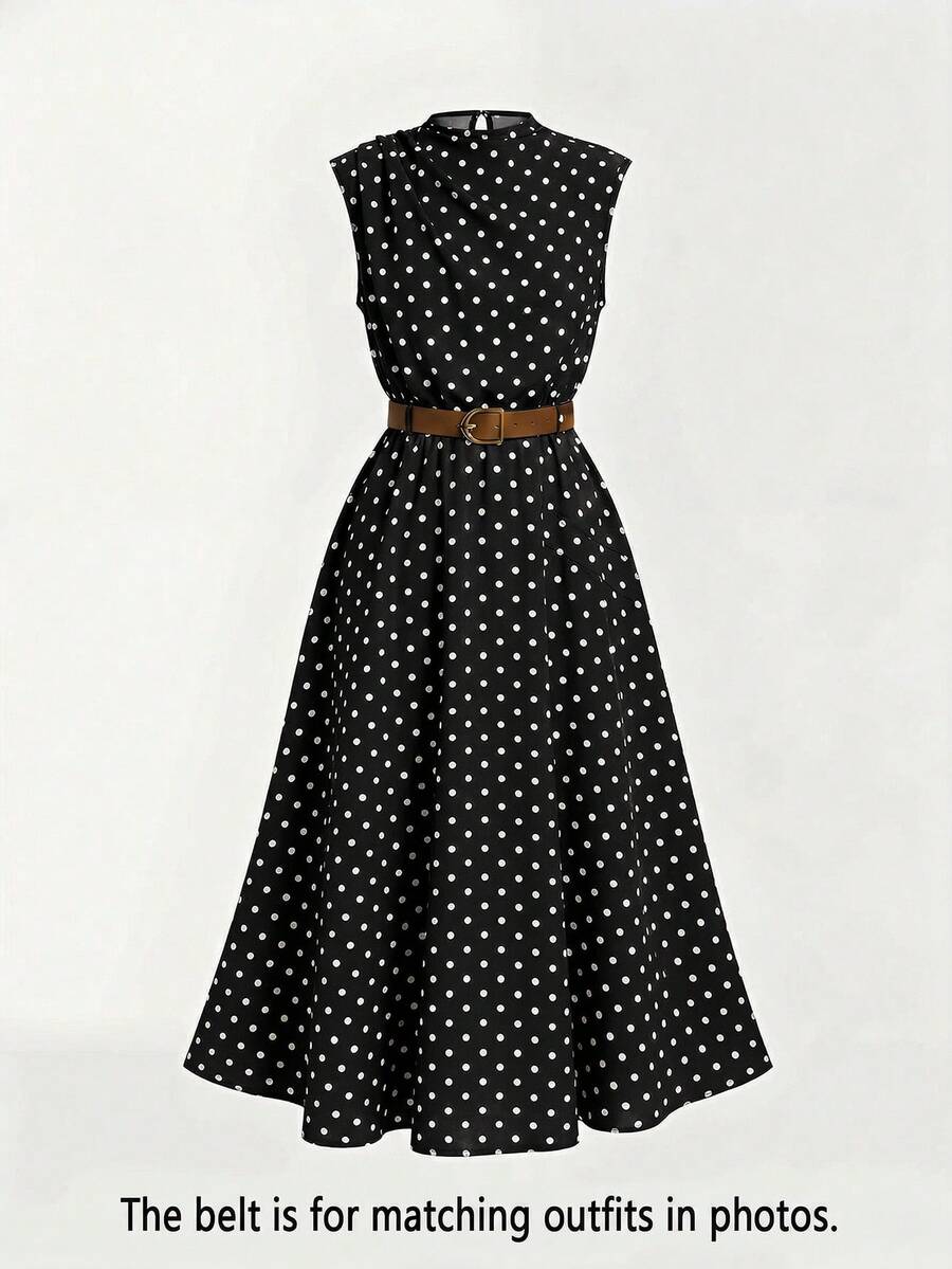 Tween girl wearing an apricot plant print long dress featuring a stand collar, short sleeves, high waist, flared hem, and back zipper closure.