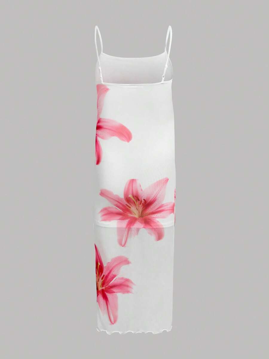 Tween girls multicolor halter maxi dress with slim fit, high waist, slit hem, zipper detail, and lined polyester stretch fabric for beach and vacation wear