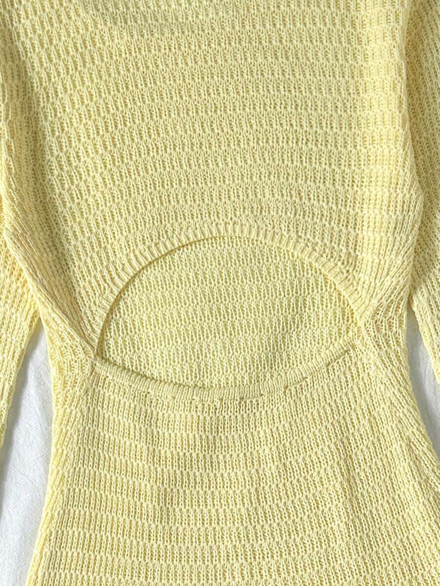 Tween girls semi-sheer long sleeve beach cover up dress with boat neckline and plain design for vacation swimwear layering.
