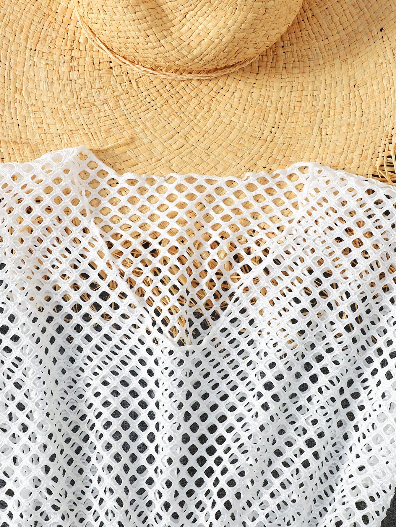 White sheer striped V-neck short sleeve cover-up dress for tween girls, short length beachwear style