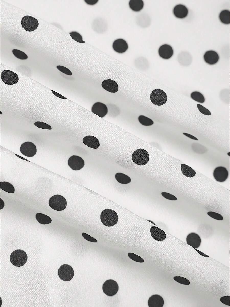 Tween girl wearing an apricot plant print long dress featuring a stand collar, short sleeves, high waist, flared hem, and back zipper closure.