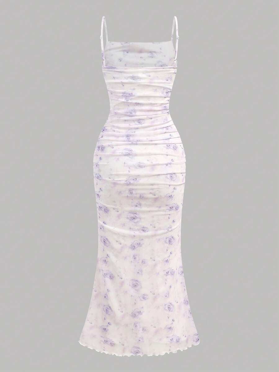 Tween girl yellow long halter dress with textured jacquard knit, sleeveless slim fit cami design, natural waist, straight hem, and lined non-sheer finish for vacation or party wear.