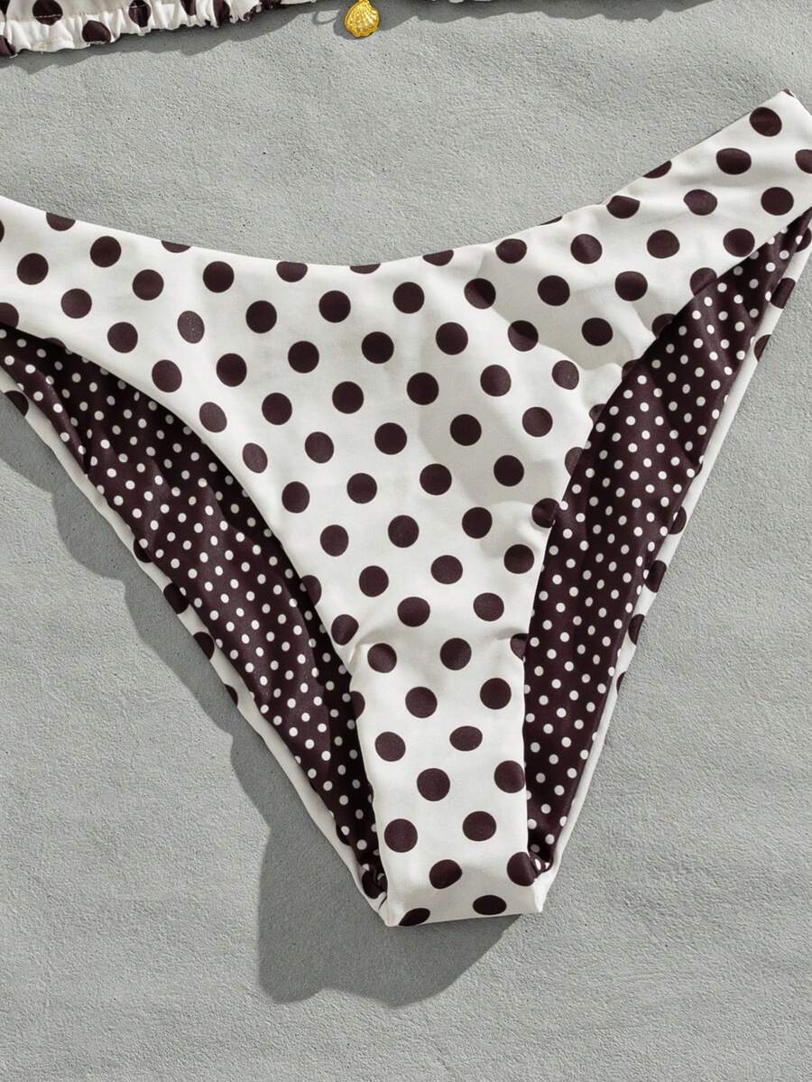 Women's black textured plaid 2-piece bikini set featuring a halter neckline, wireless triangle cups with removable padding, and mid-waist bottoms.