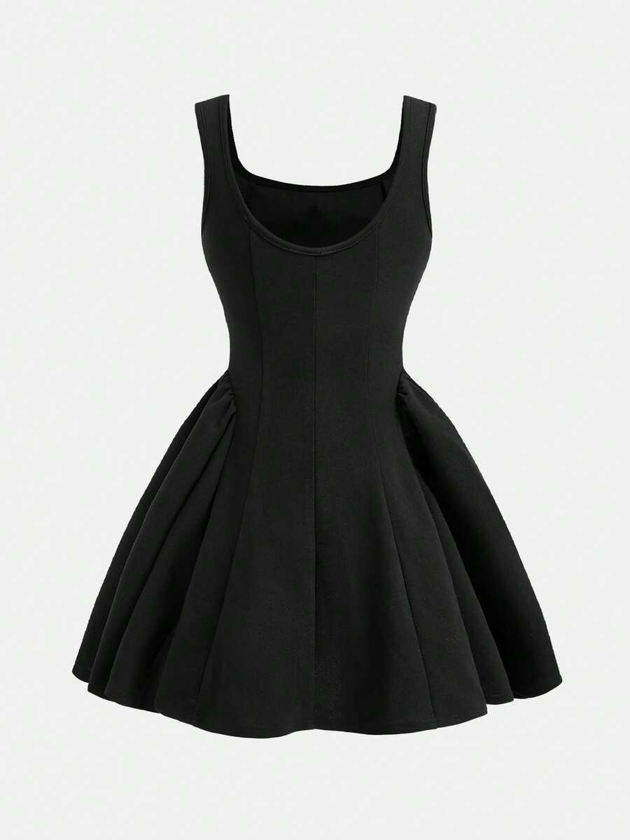 Apricot short-sleeve holiday party dress for tween girls featuring a square neckline, contrast lace details, high waist, flared A-line hem, and bowknot ruffle back detail.